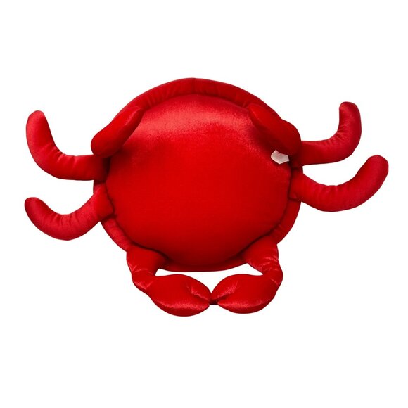 Red Crab Plush Accent Pillow Orange Yellow Stripe  Pier 1 One Imports  26" Wide - Picture 6 of 9